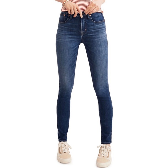 Madewell Denim - Madewell 10" High-Rise Skinny Blue Jeans size 25